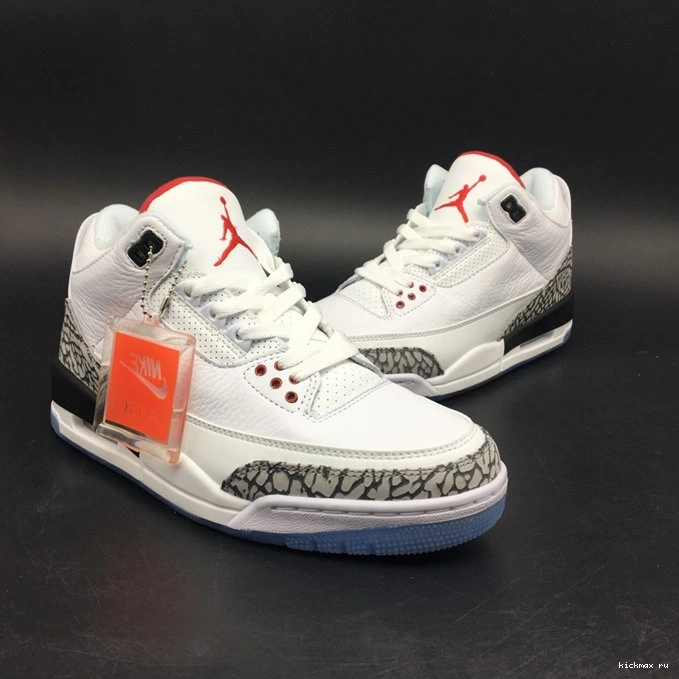 Rep White Tailored Jordan3 3851 923096- Throw Cement Line Free 1026